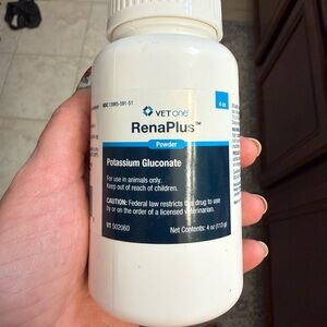 VetOne RenaPlus Potassium Gluconate Powder for Cats or Dogs